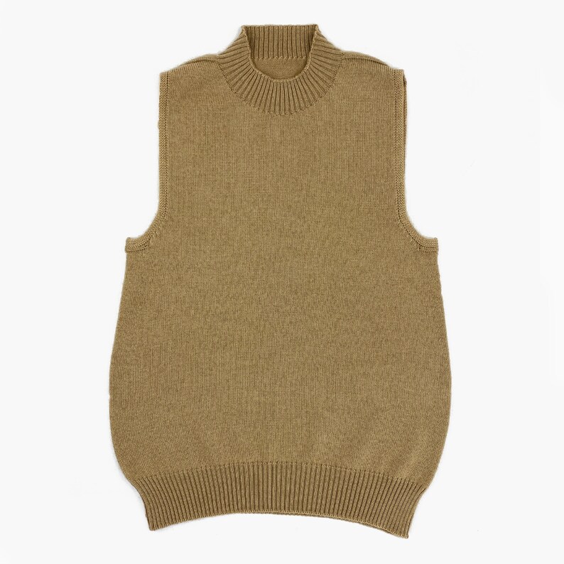 Sweater Vest from Poor New Wool Beige