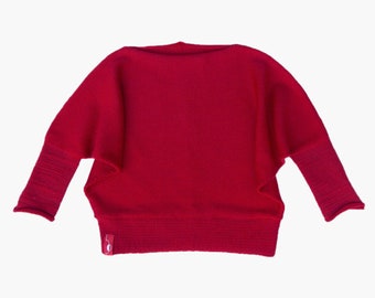 Pull chauve-souris pour enfant / 100% laine vierge (mérinos)