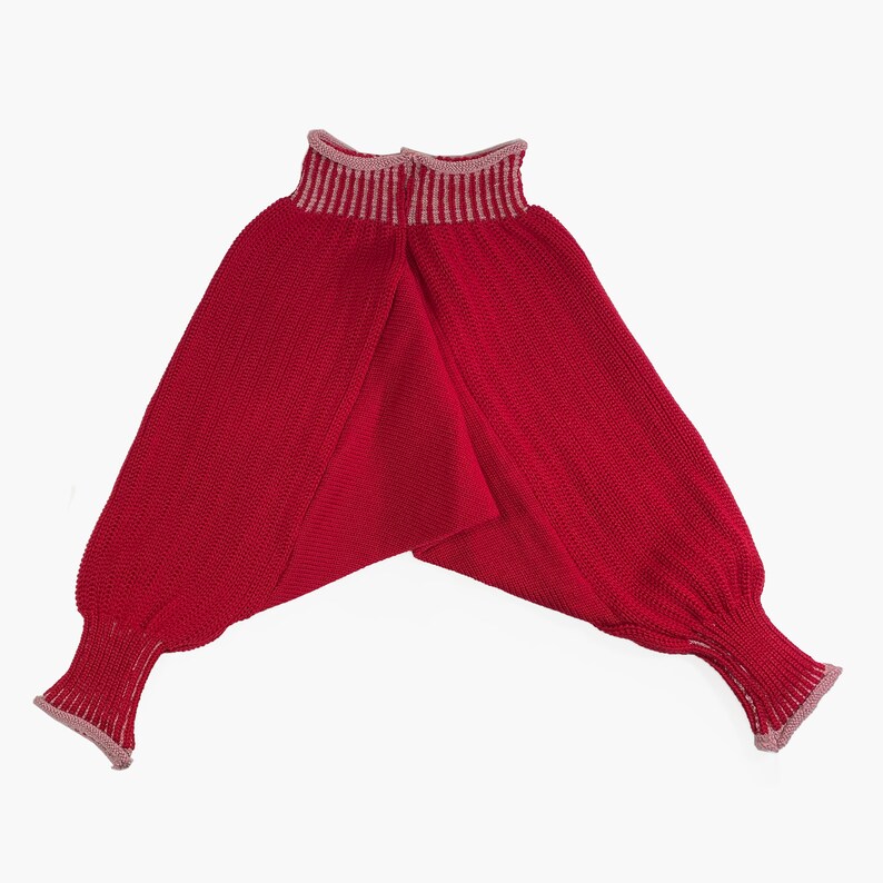 Sarouelhose / 100%SchurwolleMerino Rot