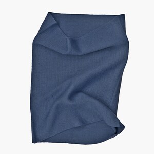 Jupe crayon très élastique en laine vierge Merino Extrafein Bleu