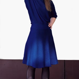 Bat Dress Royalblau