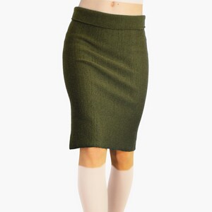 Knitted Pencil Skirt from soft Wool image 6