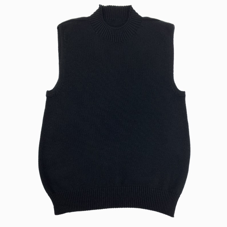Sweater Vest from Poor New Wool Black