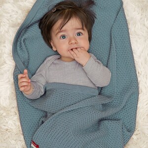 Babyblanket vincente Hellblau