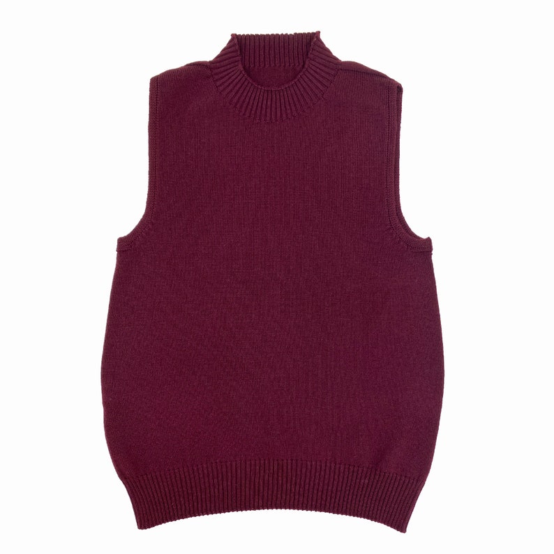 Sweater Vest from Poor New Wool Bordeaux