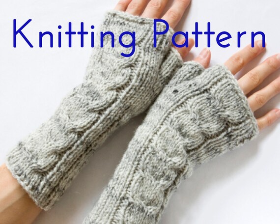 fingerless mittens knitting pattern