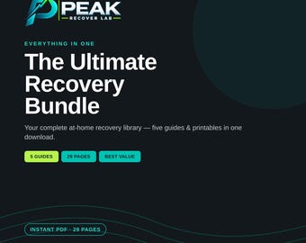 Recovery Bundle | 5 Printable Muscle Recovery & Mobility Guides PDF