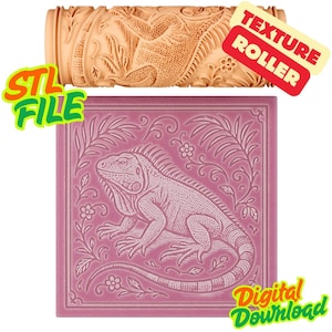 Iguana Texture Roller STL-fil – Digital nedladdning