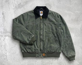Vintage 1990s Carhartt Thrashed Active Jac Work Jacket / Workwear