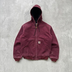 Carhartt J130 アクティブJKT フェード ボルドー Carhartt J130 Active Jacket - Etsy