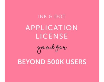 Application License for One Clipart Set beyond 500,000 users - Commercial Use of Digital Graphics and Clip Art Sets