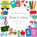 Back to School Clipart Bundle, Classroom Supplies Clipart, Teacher ...