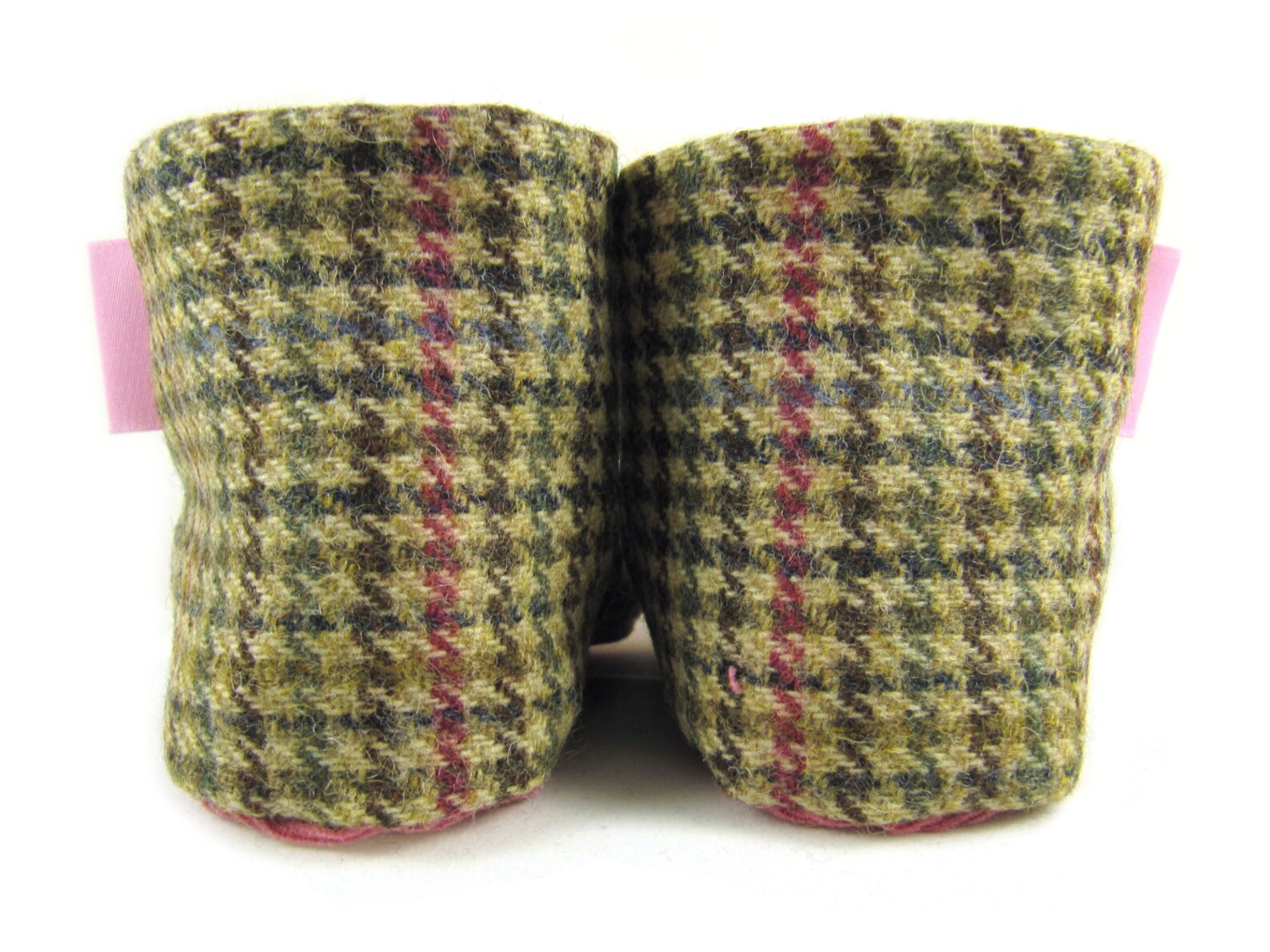Warm fleece lined baby booties fleece lined tweed pink Etsy