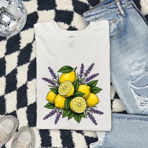 T-shirt Fleurs Jaunes, Desserts, Ustensiles de Cuisine, Cadeau Femme, T-shirt Naturel, Fleurs, T-shirt Pâtisserie, Fan de Pâtisserie, T-shirt Réaliste, Ustensiles de Cuisine, Illustration Graphique, Herbes