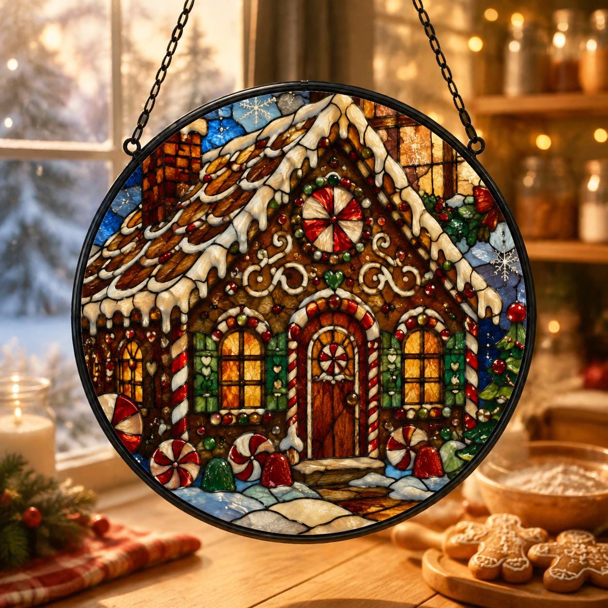 Stained Glass Christmas Village Houses - Etsy