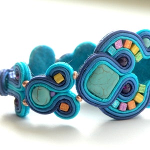 Soutache pulsera Ocean imagen 5