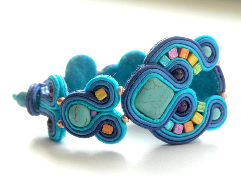 Soutache pulsera Ocean imagen 5