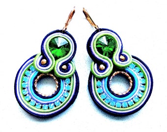 Soutache boucles d'oreilles Cold Day