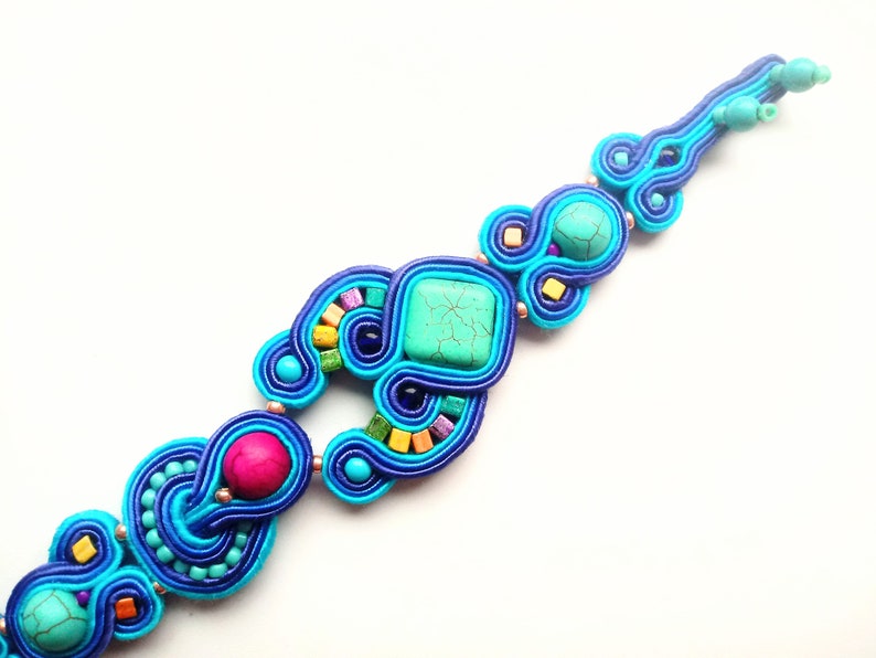 Soutache pulsera Ocean imagen 8