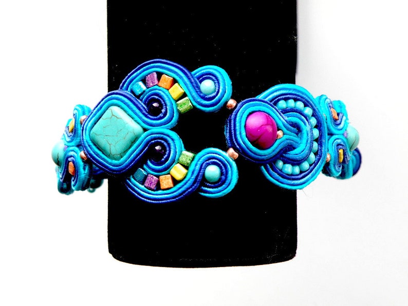 Soutache pulsera Ocean imagen 4