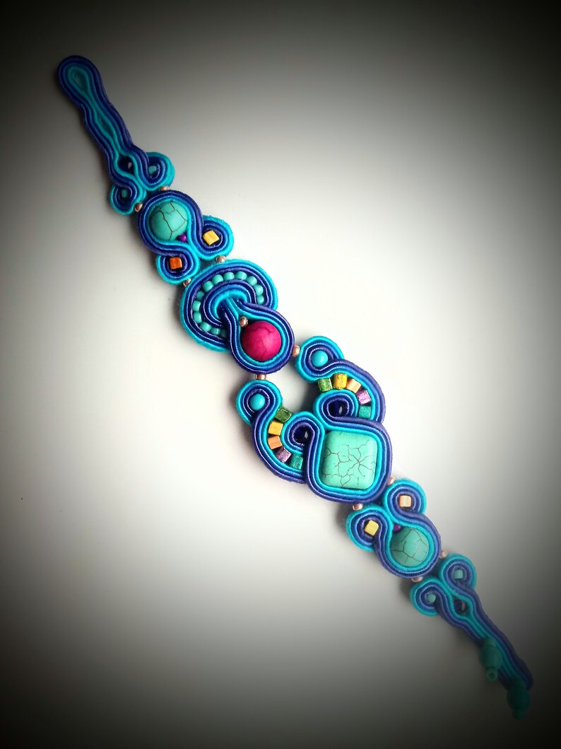 Soutache pulsera Ocean imagen 7