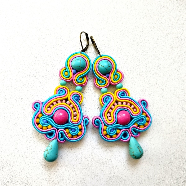 Orecchini soutache Madras