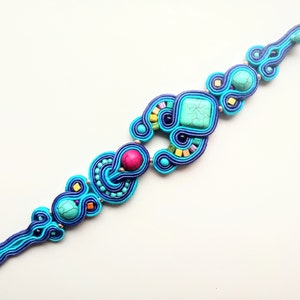 Soutache pulsera Ocean imagen 1