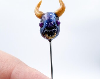 Mini Taurus Constellation Single Decorative Sewing Pin, Galaxy Edition