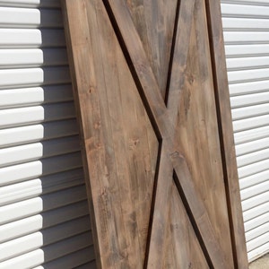 Vintage Custom Sliding Barn Door Full X Barn Door Weathered Finish