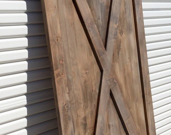 Vintage Custom Sliding Barn Door Full X Barn Door Weathered Finish