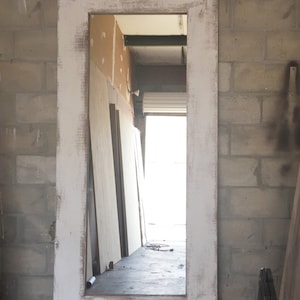 Shabby Chic Mirrored Sliding Barn Door