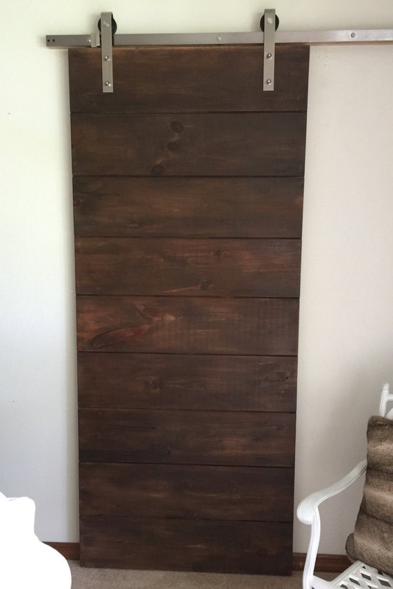 Rustic Horizontal Plank Sliding Barn Door Custom Design Ship Lap Rustic Horizontal Plank Sliding Barn, Sliding Barn Door Patterns