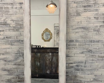 Custom Framed Mirror Barn Door Shabby Chic Mirrored Barn Door Full Length Mirror