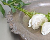 Vintage Silver Oval Tray