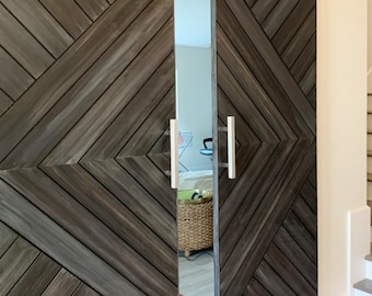 Custom Modern Chevron Barn Door Arrow Barn Door