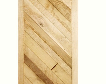 Custom White Oak Chevron Barn Door Pine Chevron Barn Door Hinged Pocket Door