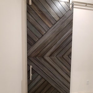 Chevron Modern Barn Door Custom Chevron Arrow Barn Door