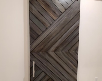 Chevron Modern Barn Door Custom Chevron Arrow Barn Door