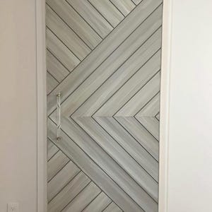 Custom Modern Chevron Barn Door Arrow Barn Door, Layered Paint Finish  Modern Barn Door