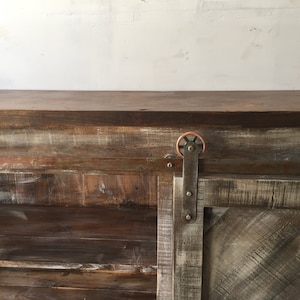 Custom Barn Door Media Console image 3