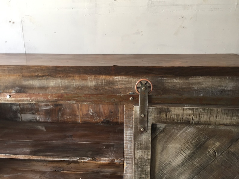 Custom Barn Door Media Console image 3