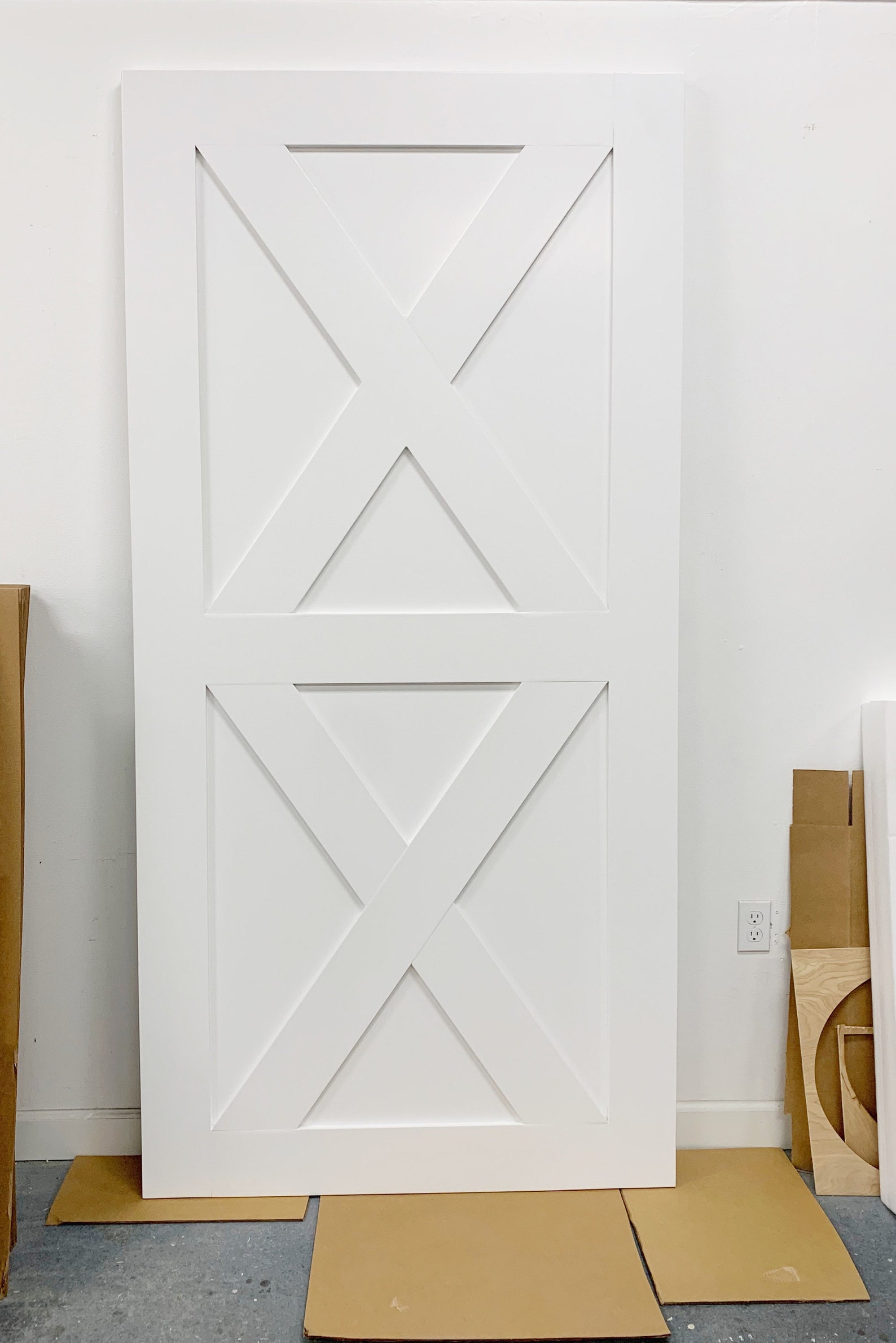 Double X Barn Door Custom Sliding Barn Door Modern Barn Etsy