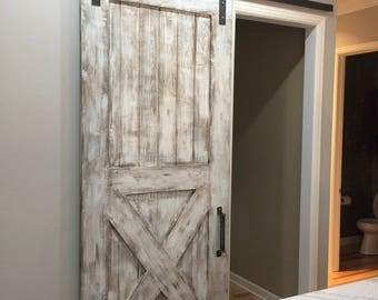 Custom Bottom X Sliding Barn Door