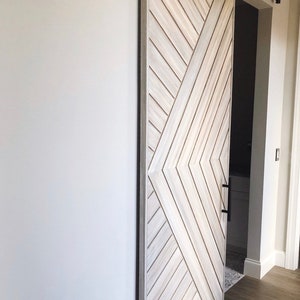 Custom Modern Chevron Barn Door Modern Farmhouse Barn Door