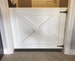 Custom Barn Door Baby Gate, White Painted Baby and Pet Gate 