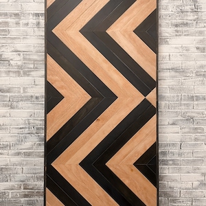 Custom Modern Chevron Barn Door