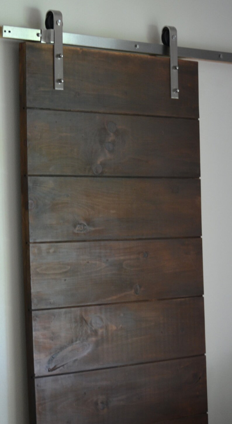 Rustic Horizontal Plank Sliding Barn Door Sliding Barn Door - Etsy