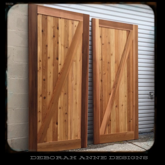 Framed Z Sliding Barn Door Etsy
