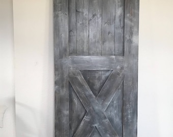 Custom Bottom X Sliding Barn Door