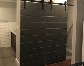 Horizontal Plank Sliding Barn Door , Sliding Barn Door, Ship Lap Barn Door